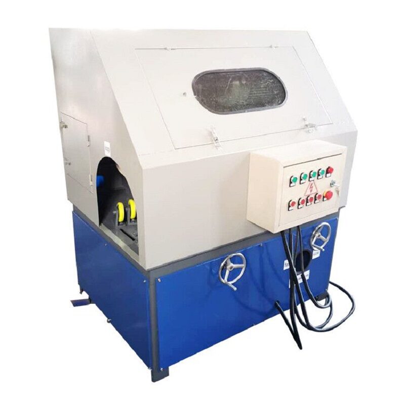 Double Working Position Steel Pipe Polishing Machine For Big Diameter Big Size Pipes