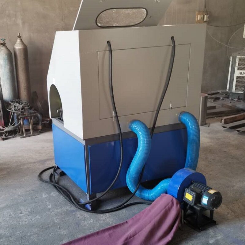 Double Working Position Steel Pipe Polishing Machine For Big Diameter Big Size Pipes