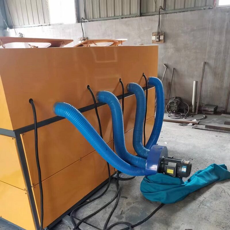 4 Station Steel Bar Round Tube Derusting Polishing Buffing Machine