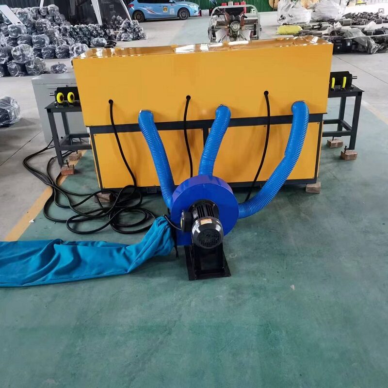 Tri-station carbon steel round pipe polishing machine