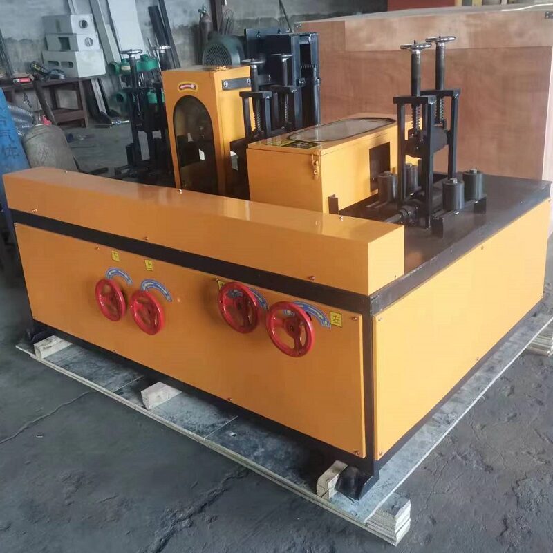 Angle steel polishing machine