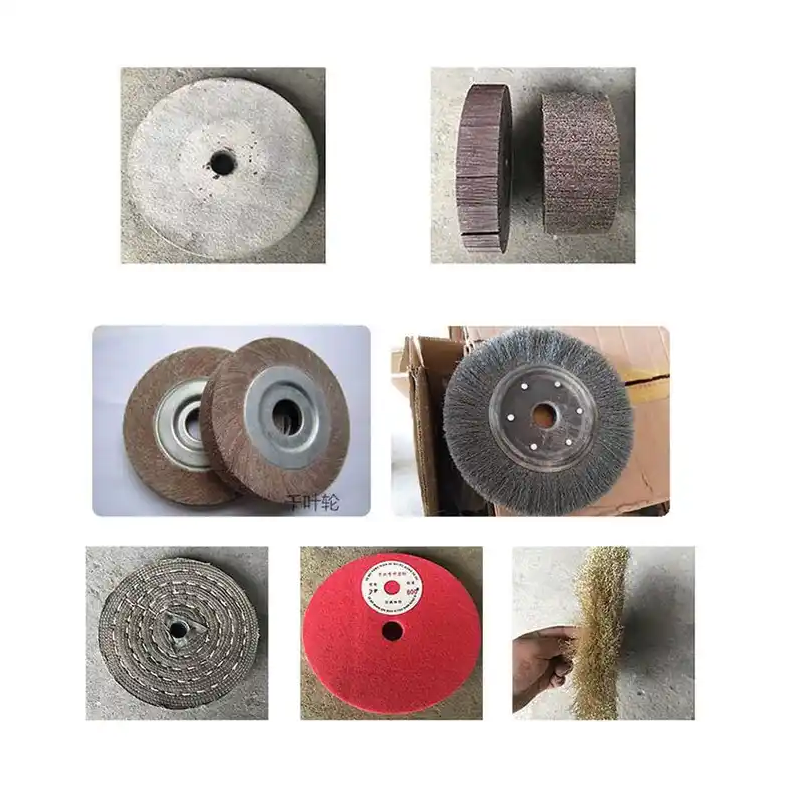 Metal pipe polishing machine with pipe stands