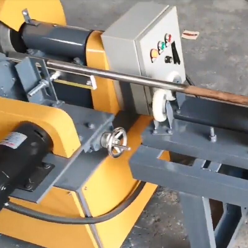 Automatic feeding wide abrasive wheel polishing machine