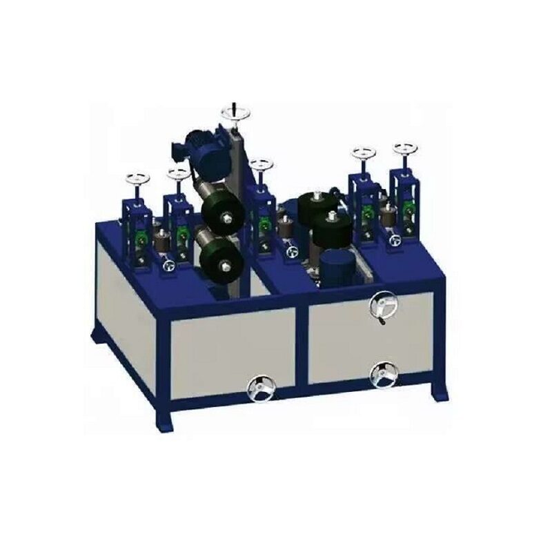 Metal square tube polishing machine for rust removal