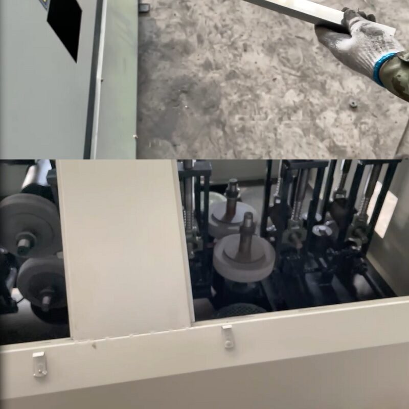Square tube grinding machine