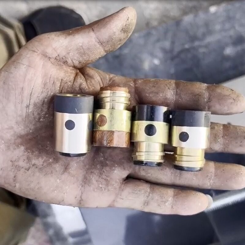 Welding machine parts insulation sleeve copper joint lever polishing