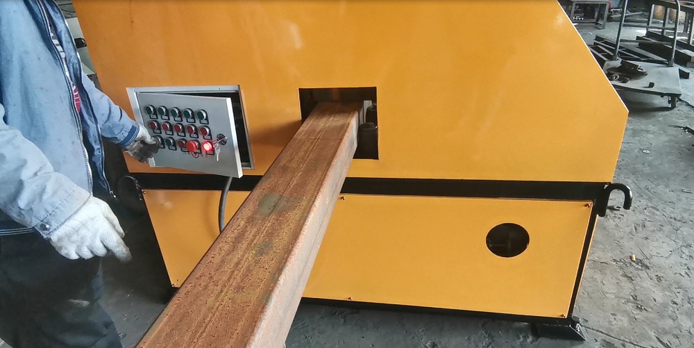 Box tube polishing machine