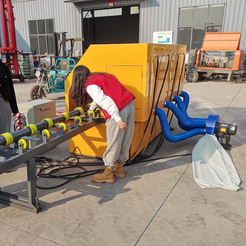 Fire groove pipe polishing machine