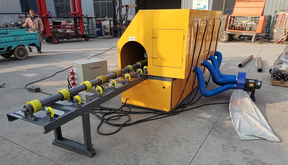 Fire groove pipe polishing machine
